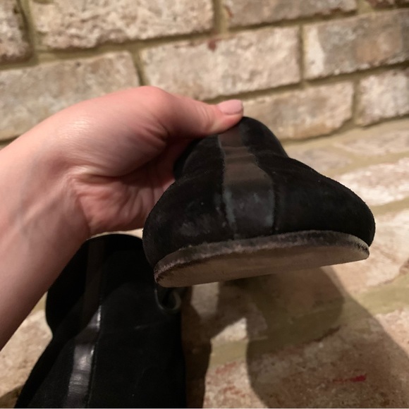 rag & bone | Savoy Black Suede Leather Loafer Mules - Picture 8 of 13